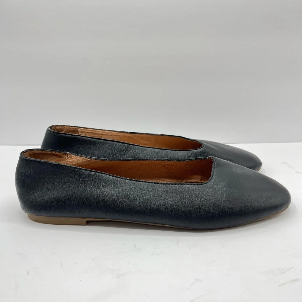 Madewell Women’s Size 10 “The Cory” Black Ballet Flats Casual Work